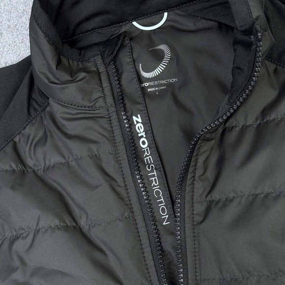 Zero Restriction Vest Tess Full Zip Golf Quilted Blue Primaloft Black Women's S - Picture 1 of 6